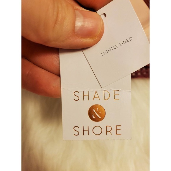 Shade & Shore Bikini Top Lightly Lined Wood Rose Color Size 36D NWT - Picture 3 of 6